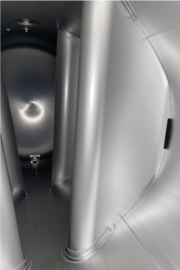 Curved-baffles
